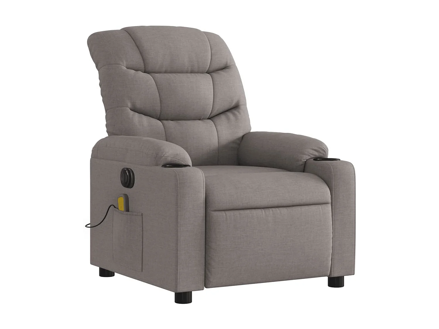 Massagesessel Elektrisch | Relaxsessel indoor Taupe Stoff SHL84553