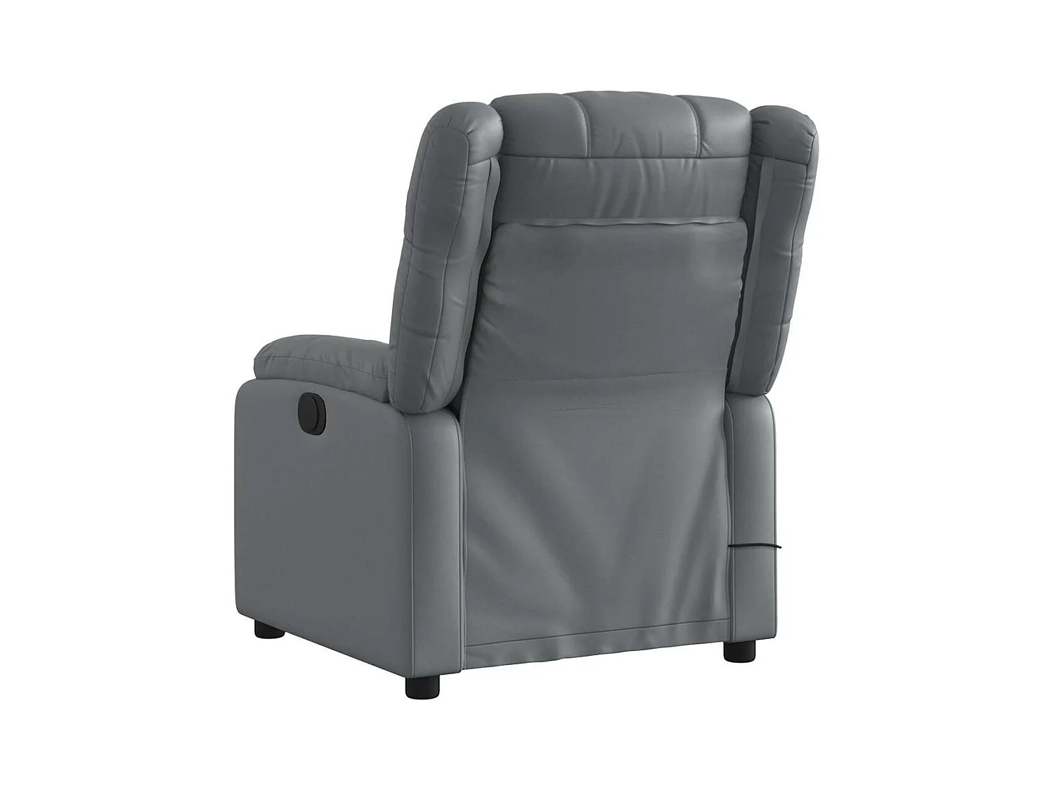 Fauteuil inclinable-Chaise de relax-Fauteuil de Massage gris similicuir SHL4035