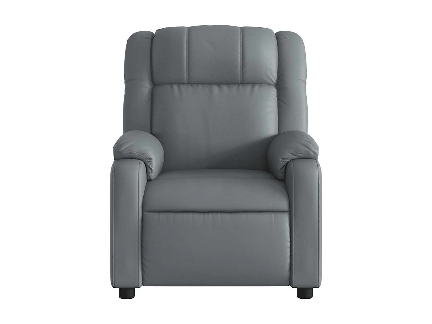 Fauteuil inclinable-Chaise de relax-Fauteuil de Massage gris similicuir SHL4035