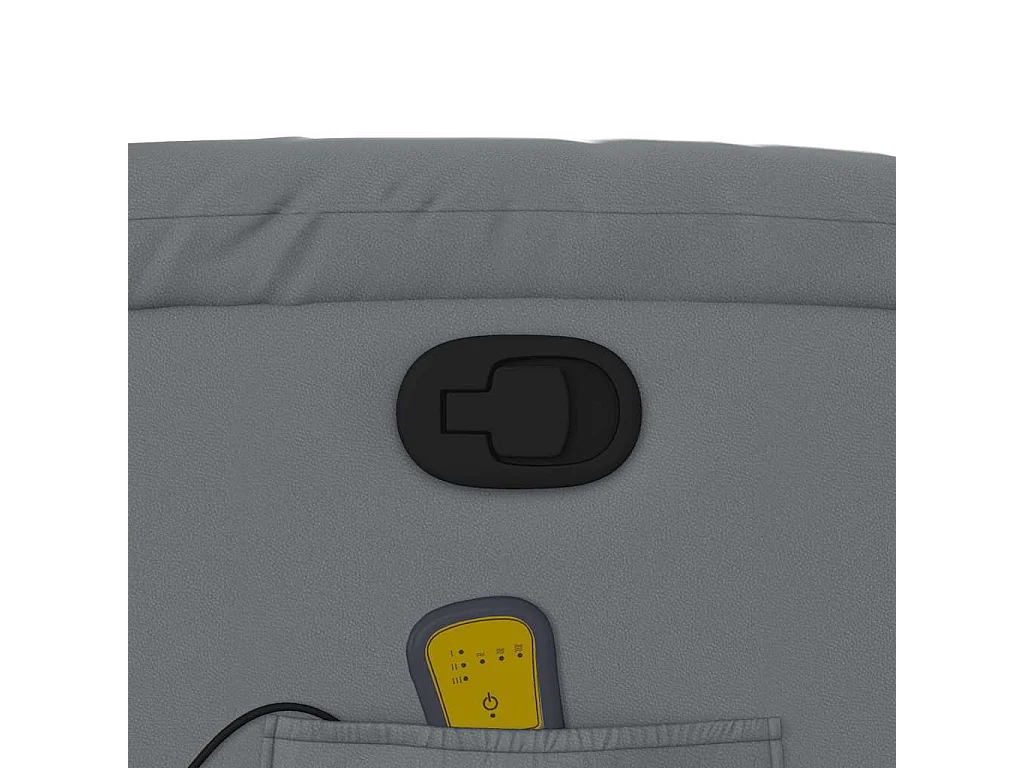 Fauteuil inclinable-Chaise de relax-Fauteuil de Massage gris similicuir SHL4035