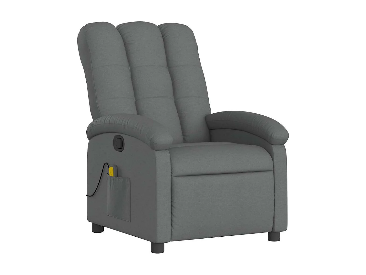 Fauteuil inclinable-Chaise de relax-Fauteuil de Massage Gris foncé Tissu SHL5121