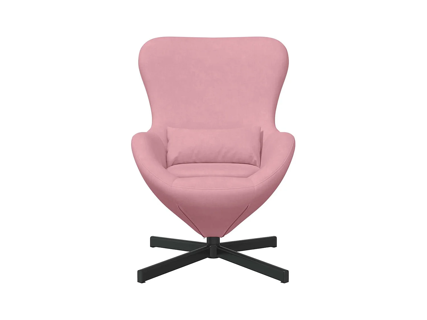 Sillón de relax | Sillón huevo Rosa 63x73x90 cm Terciopelo SHL6934