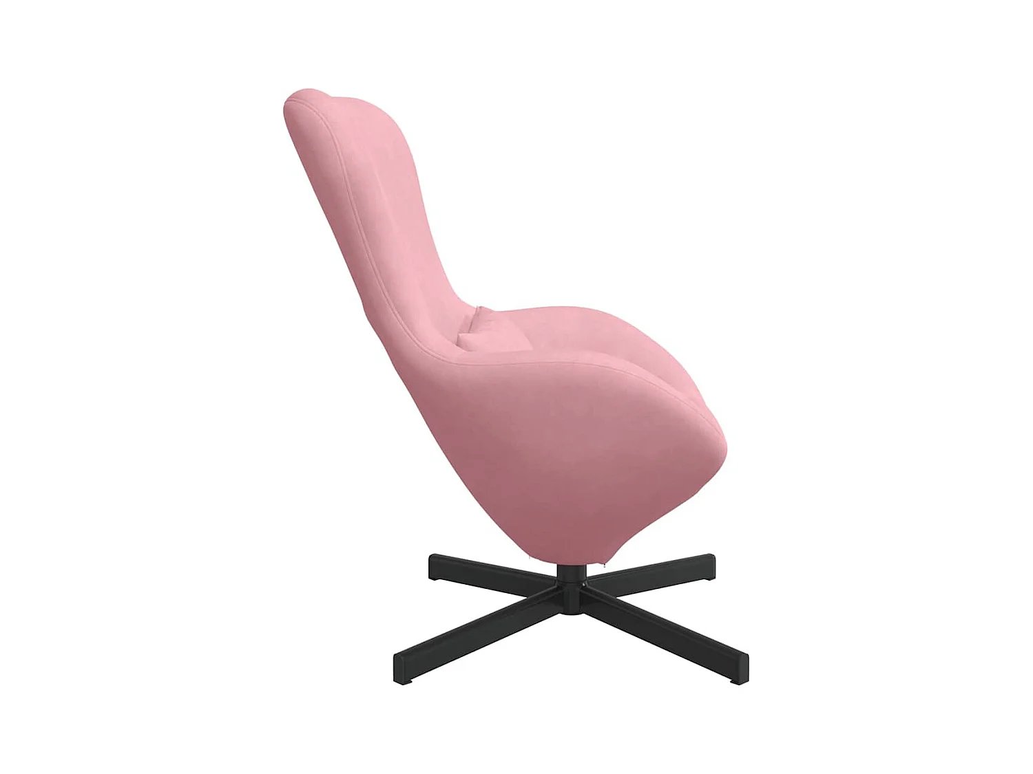 Sillón de relax | Sillón huevo Rosa 63x73x90 cm Terciopelo SHL6934