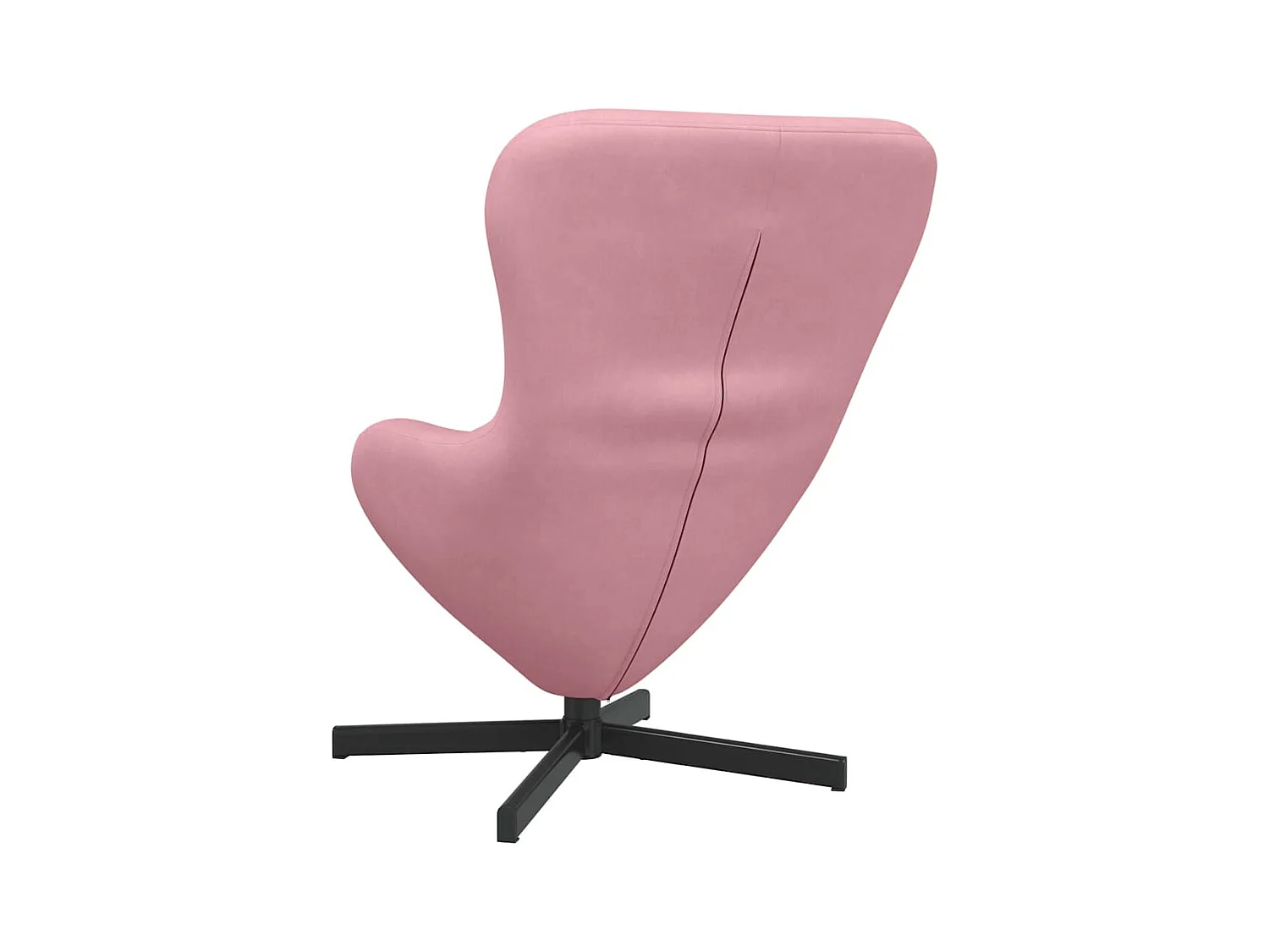 Sillón de relax | Sillón huevo Rosa 63x73x90 cm Terciopelo SHL6934
