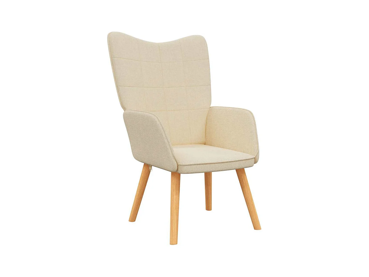 Fauteuil de relaxation-Chaise de bureau Crème Tissu SHL1875