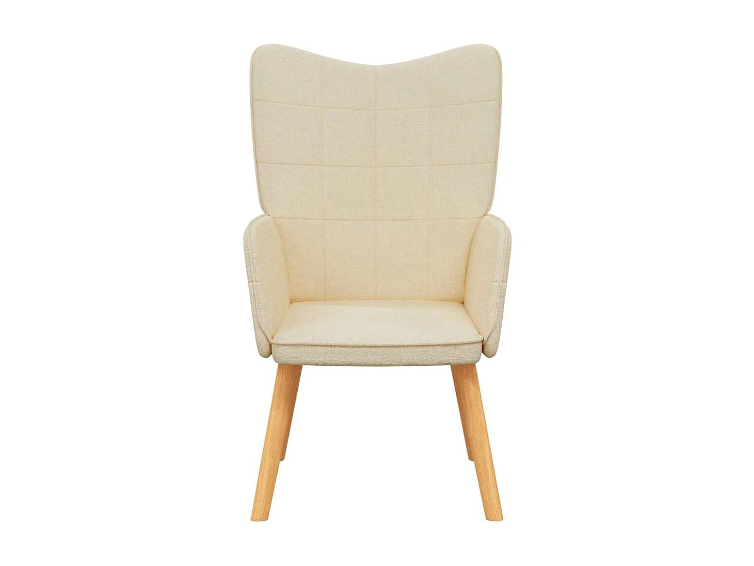 Fauteuil de relaxation-Chaise de bureau Crème Tissu SHL1875