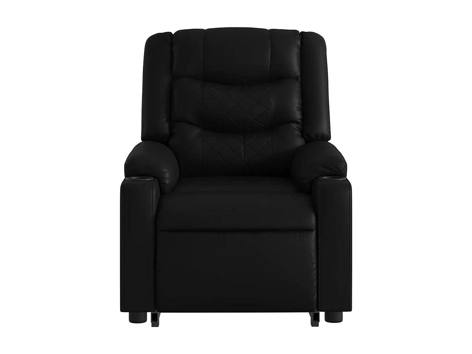 Fauteuil inclinable électrique-Chaise de relax-Fauteuil salon noir similicuir SHL4884