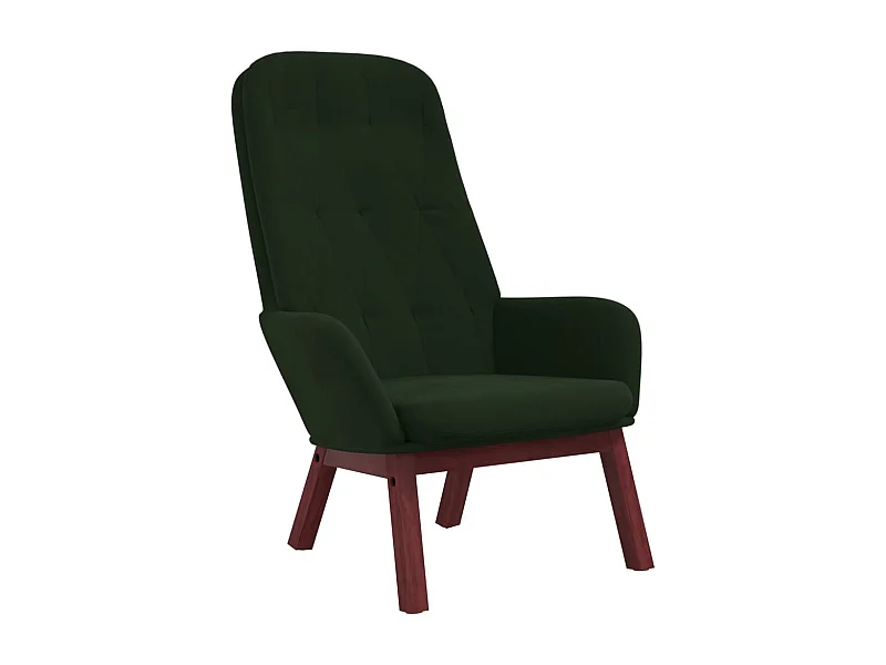 Sillón de relax | Silla de relax de terciopelo verde oscuro SHL2546