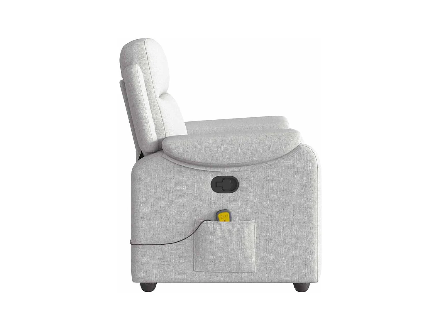 Sillón de salón | Silla | Sillón de masaje reclinable de tela gris nube SHL8358