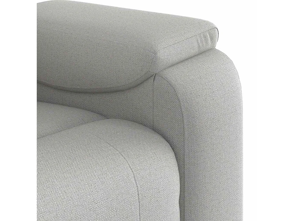 Sillón de salón | Silla | Sillón de masaje reclinable de tela gris nube SHL8358
