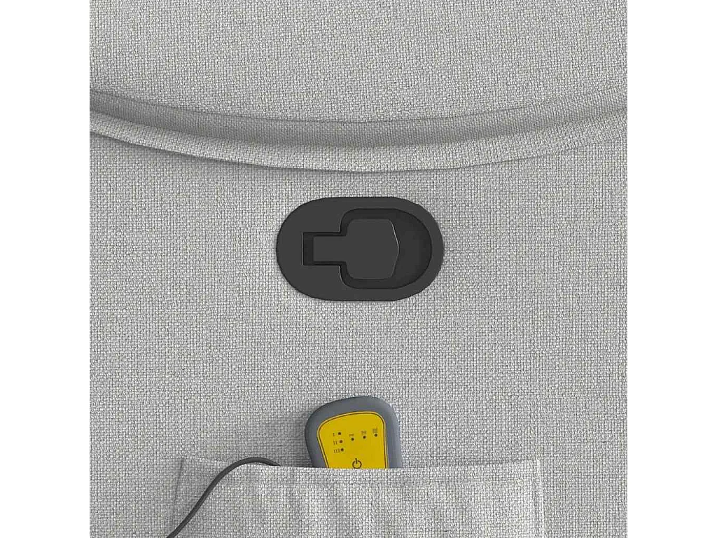 Sillón de salón | Silla | Sillón de masaje reclinable de tela gris nube SHL8358