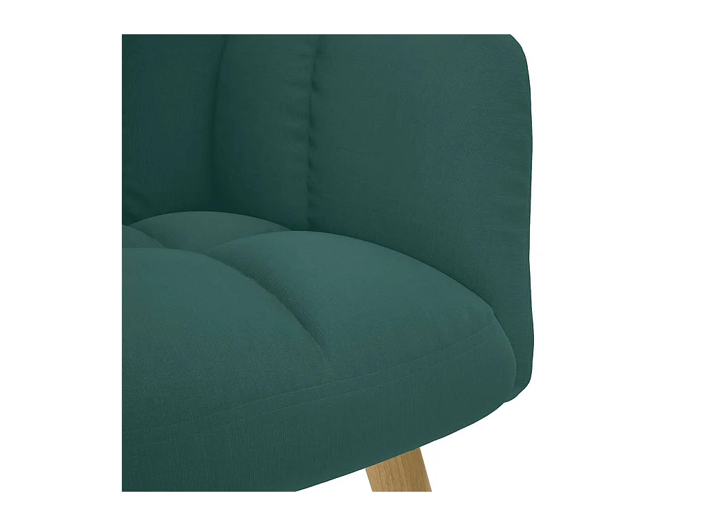 Sillón de relax | Silla de relax de tela verde oscuro SHL6812