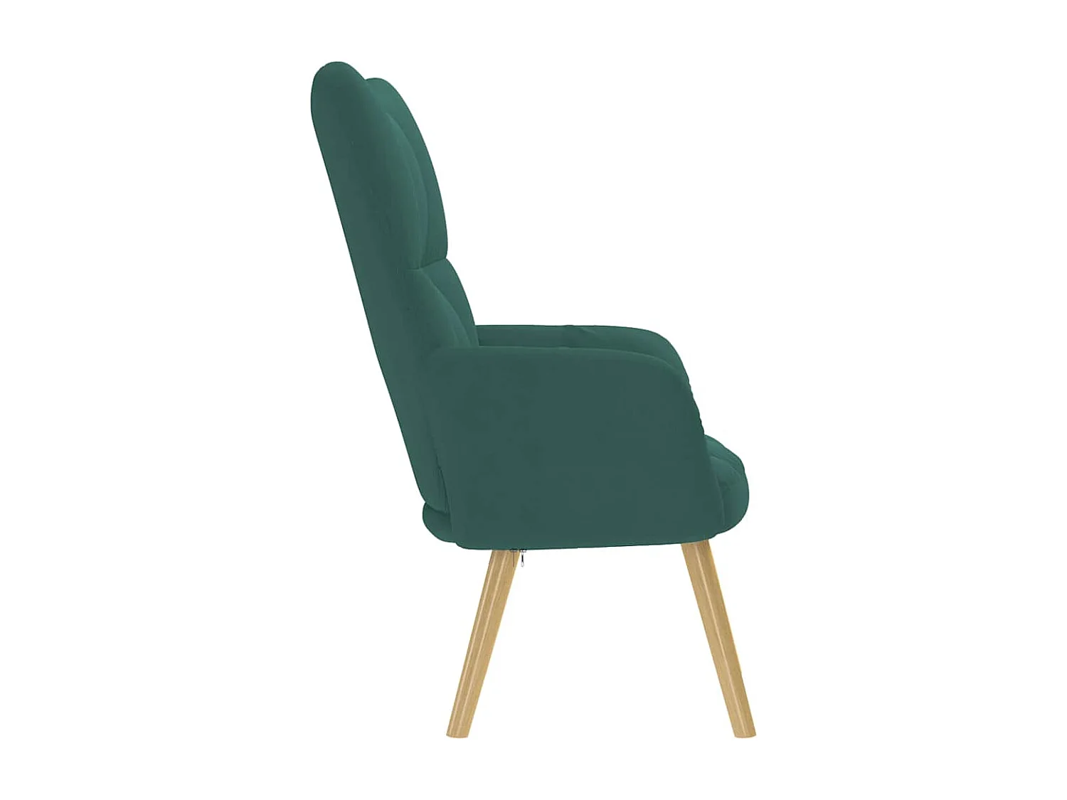 Fauteuil de Salon-Chaise de relaxation moderne Vert foncé Tissu SHL1177