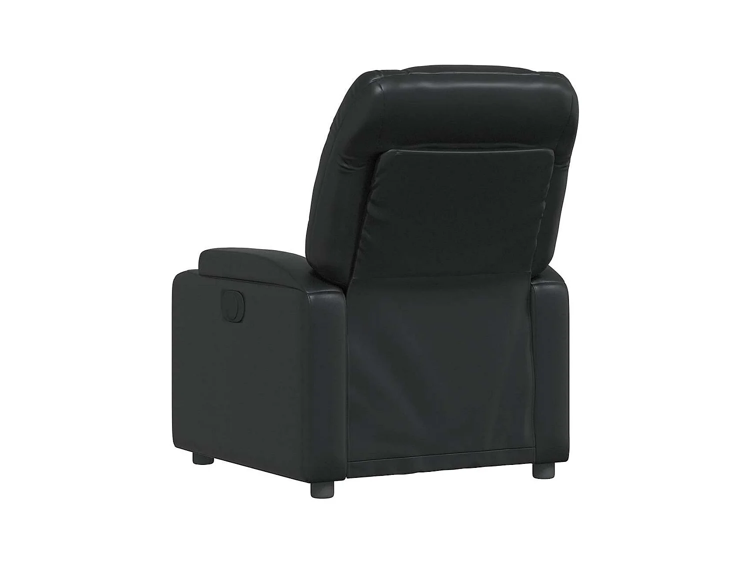 Sillón de relax | Sillón reclinable de piel sintética negra SHL9604