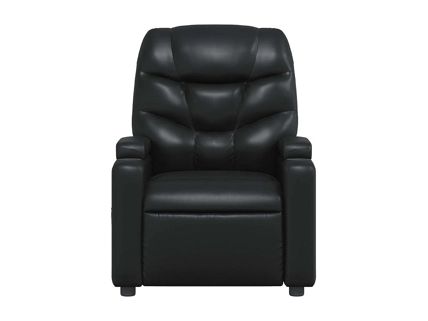 Relaxsessel | Lounge Sessel für Wohnzimmer Schwarz Kunstleder SHL54198