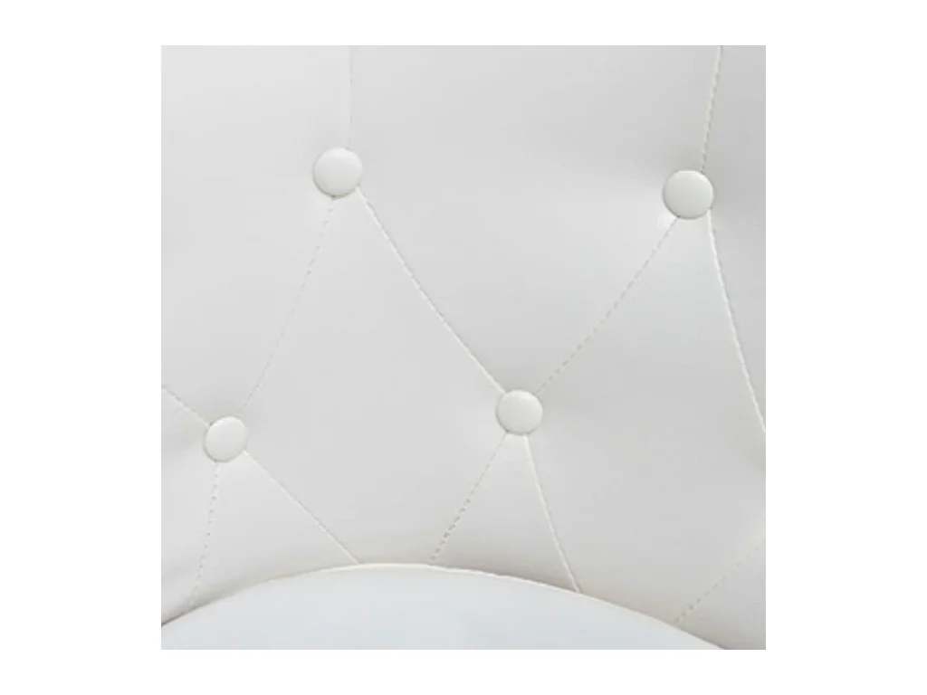 Fauteuil salon-Chaise de relax-Fauteuil avec repose-pied blanc similicuir SHL2242