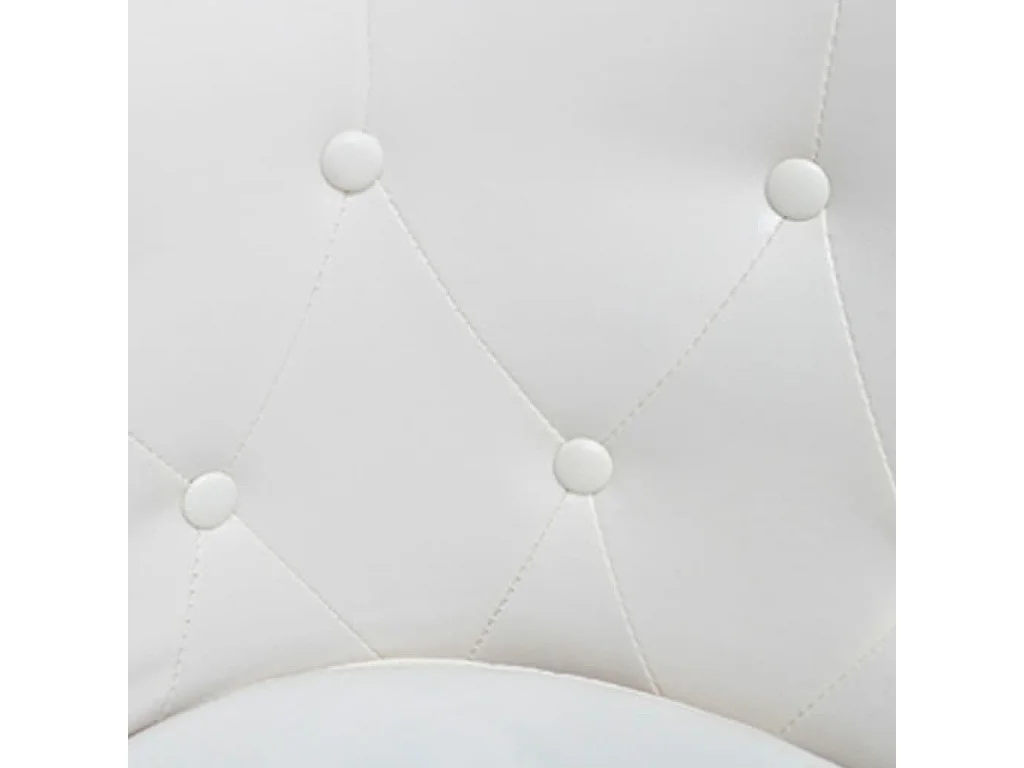 Poltrona | Cadeira Relax com apoio de pés couro artificial branco SHL213505