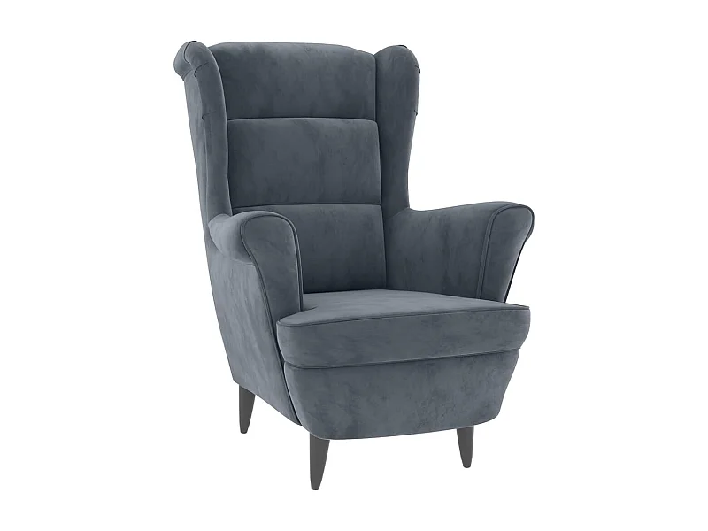Fauteuil Salon Scandinave Confortable-Chaise de Coiffeuse-Fauteuil gris foncé velours SHL2876