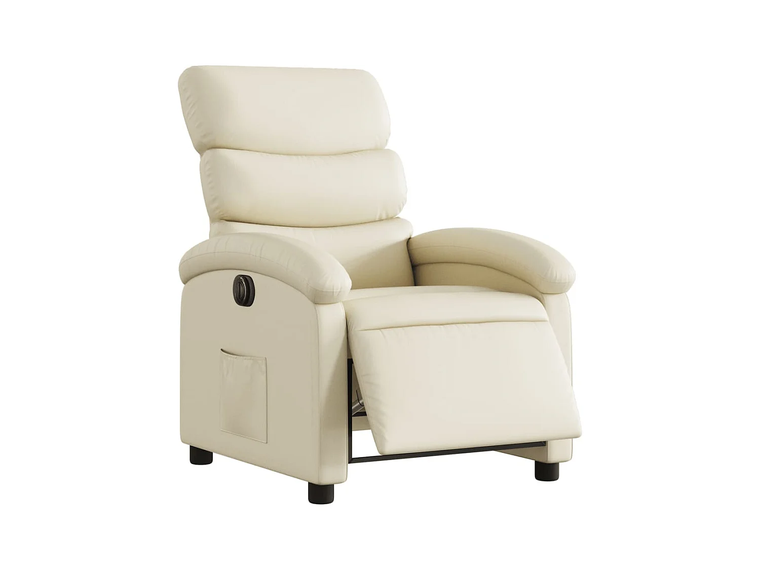 Sillón de relax | Silla | Sillón reclinable eléctrico de cuero sintético crema SHL5071
