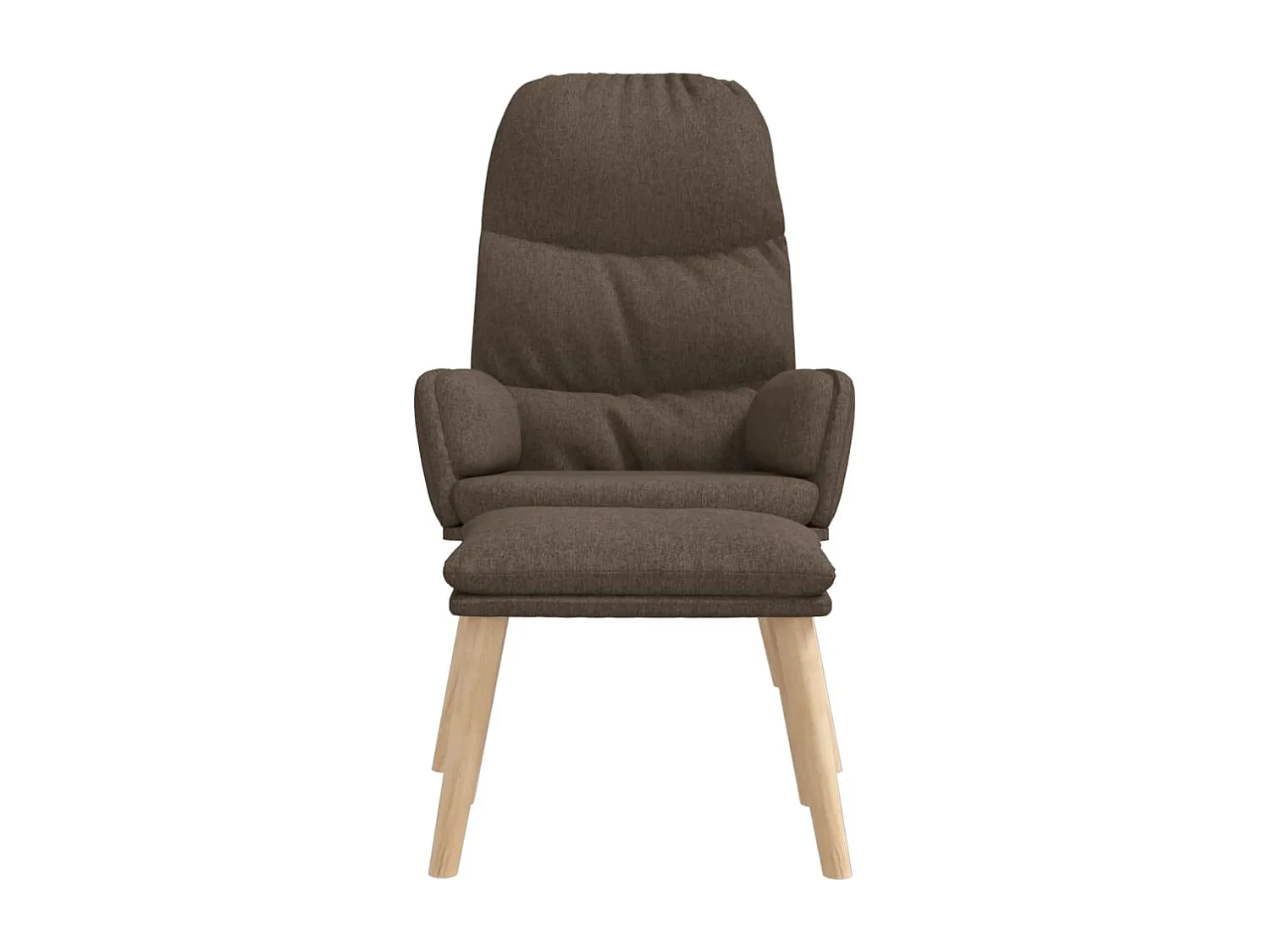 Sillón de relax | Silla de relax con reposapiés de tela gris taupé SHL8184