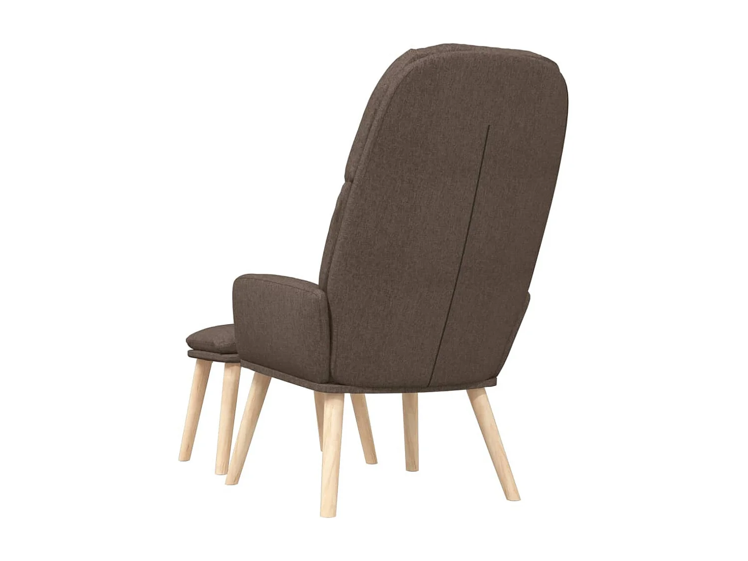 Sillón de relax | Silla de relax con reposapiés de tela gris taupé SHL8184