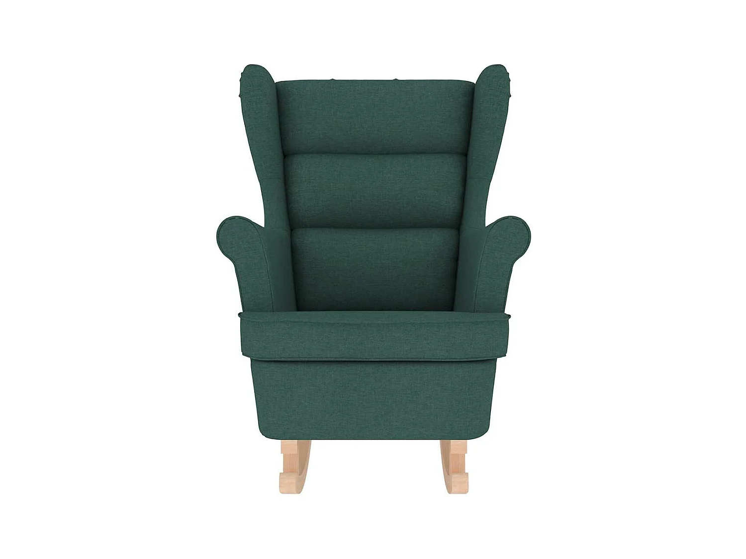 Fauteuil Salon-Chaise de relax-Fauteuil à Bascule vert foncé 74x90x102 cm tissu SHL3179