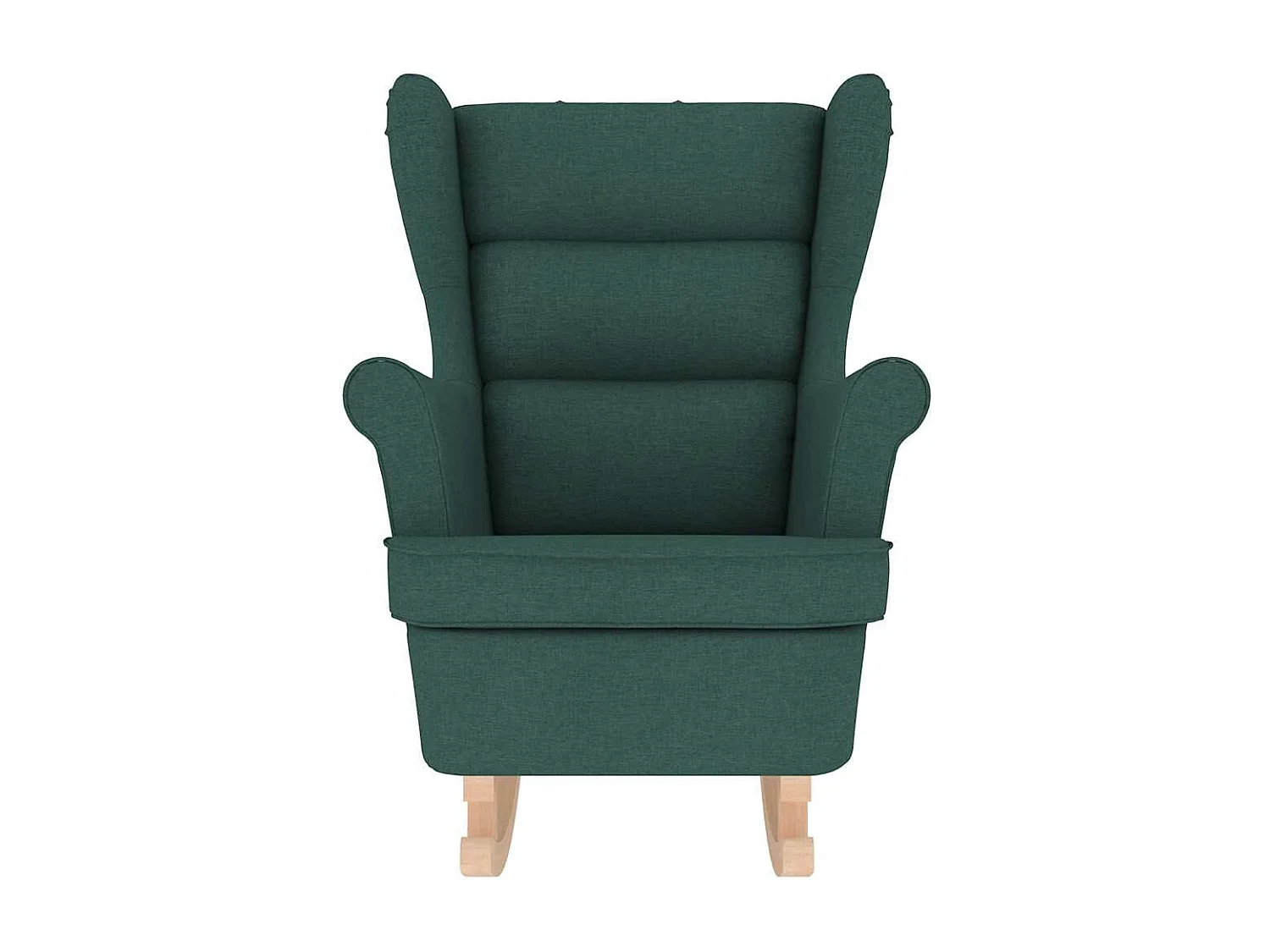 Fauteuil Salon-Chaise de relax-Fauteuil à Bascule vert foncé 74x90x102 cm tissu SHL3179