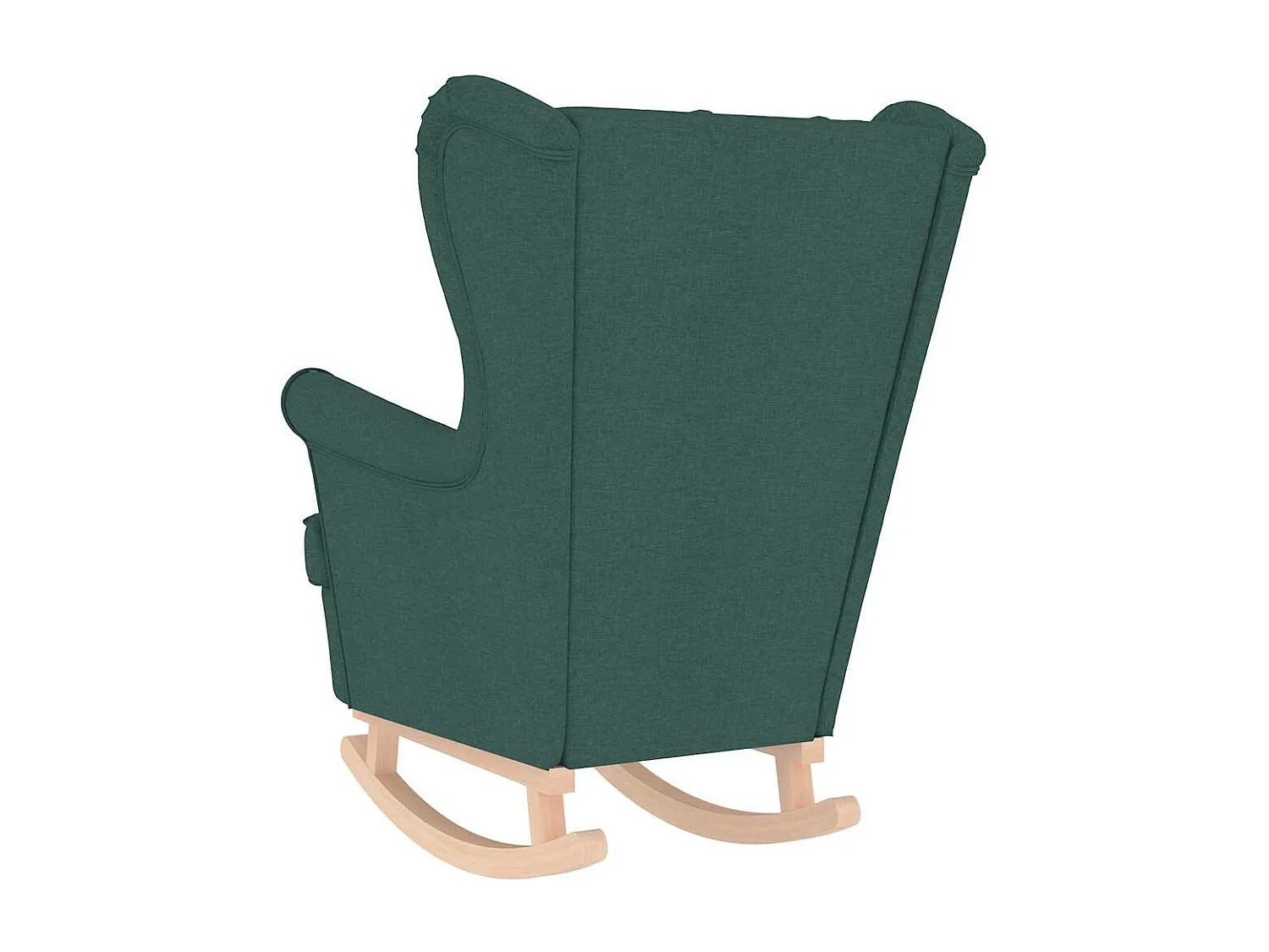 Fauteuil Salon-Chaise de relax-Fauteuil à Bascule vert foncé 74x90x102 cm tissu SHL3179