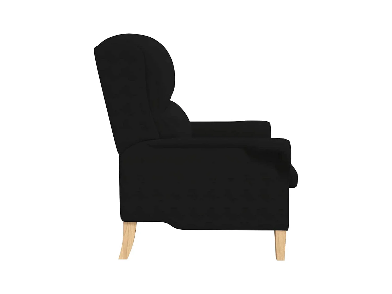 Sillón de salón | Silla Negro 76x94x102 cm Microfibra SHL9946