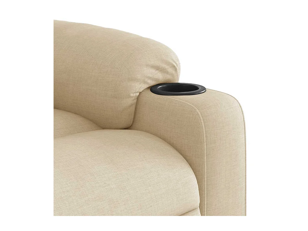 Sillón de relax | Sillón reclinable de tela crema SHL4572