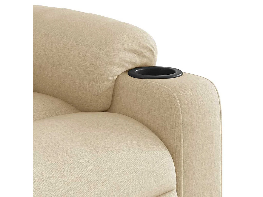 Relaxsessel | Lounge Sessel für Wohnzimmer Creme Stoff SHL18245