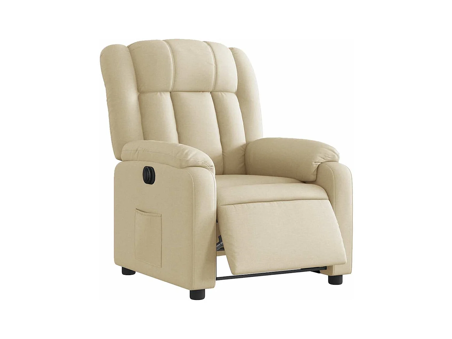 Fauteuil inclinable électrique-Chaise de relax-Fauteuil salon Crème Tissu SHL3928