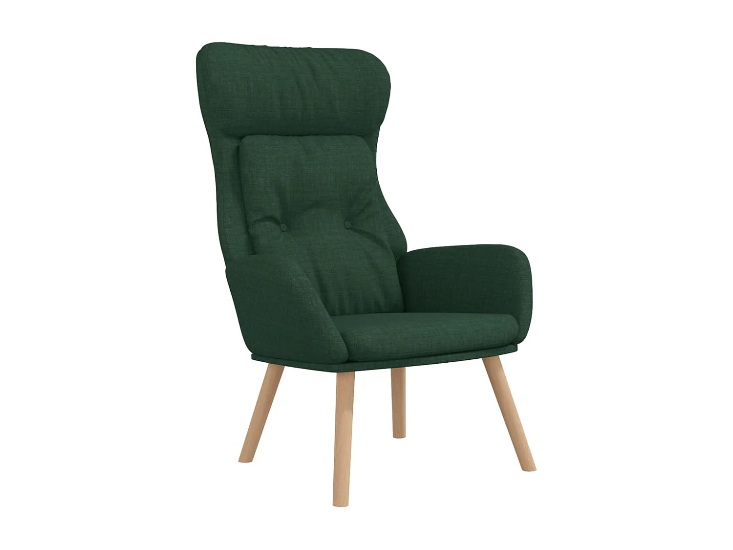 Chaise de relaxation-Fauteuil de Salon Vert foncé Tissu SHL1896