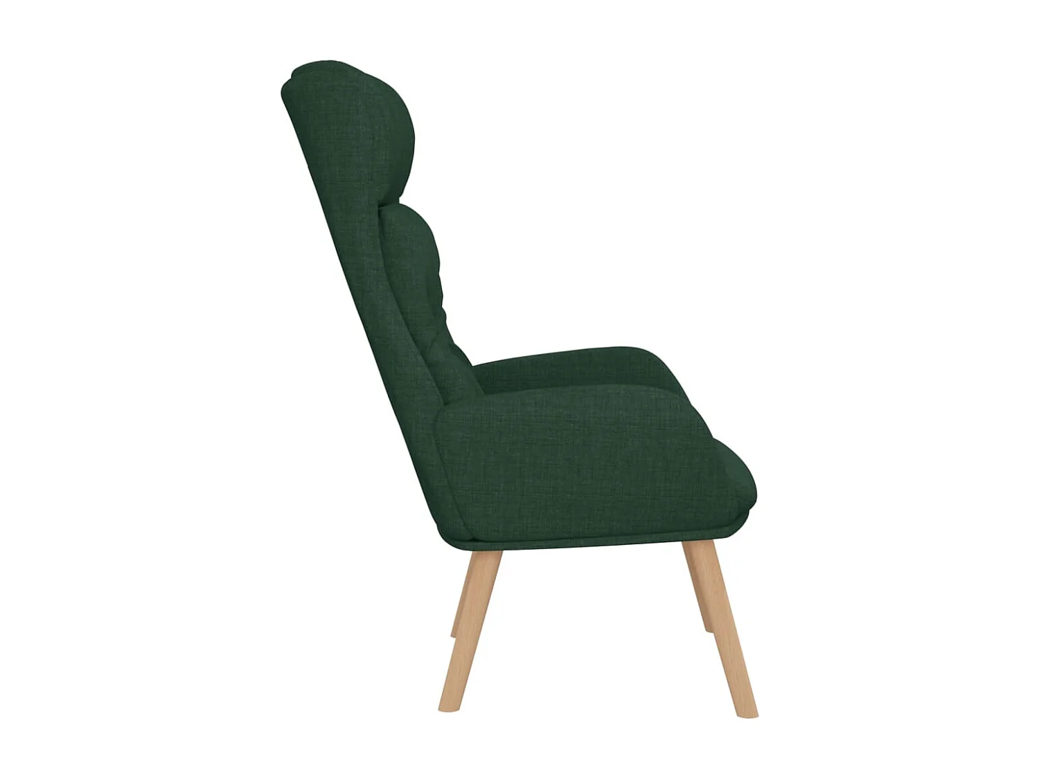 Chaise de relaxation-Fauteuil de Salon Vert foncé Tissu SHL1896
