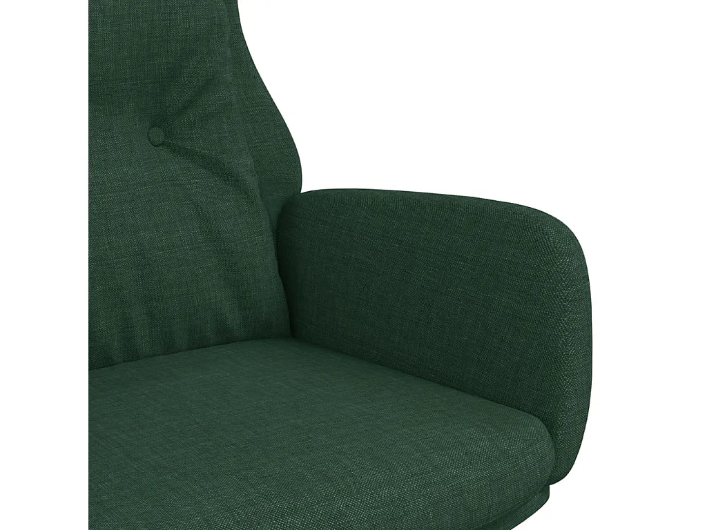Chaise de relaxation-Fauteuil de Salon Vert foncé Tissu SHL1896
