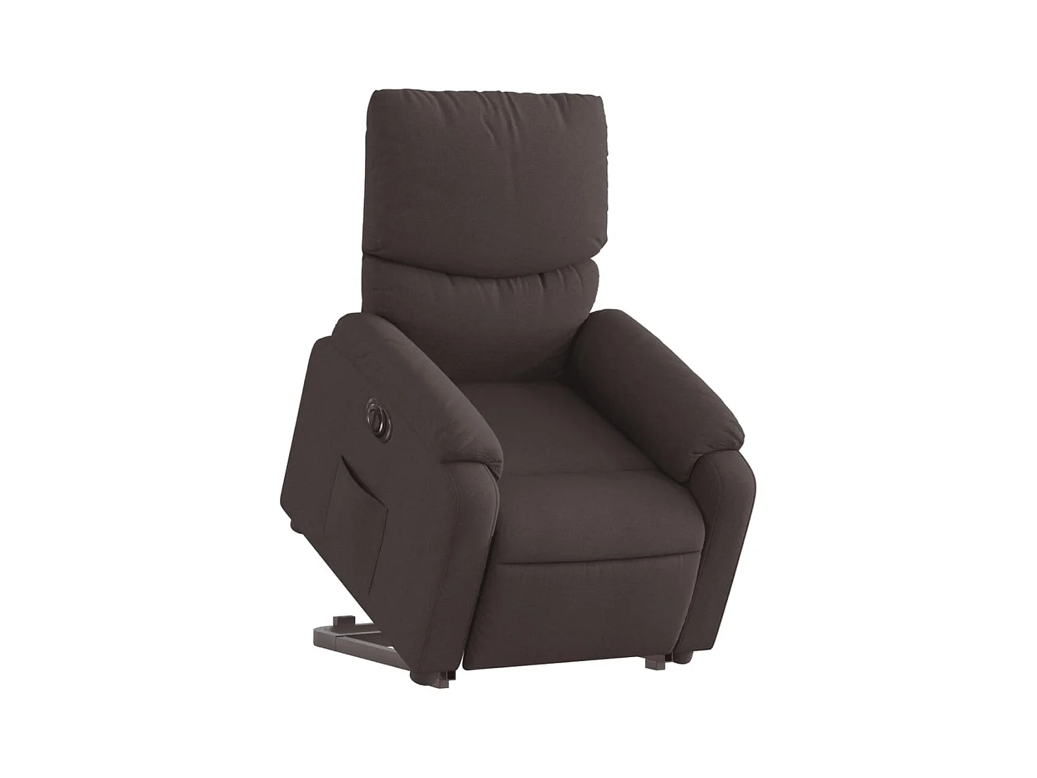 Silla de relax | Sillón eléctrico reclinable elevable de tela marrón oscuro SHL2408