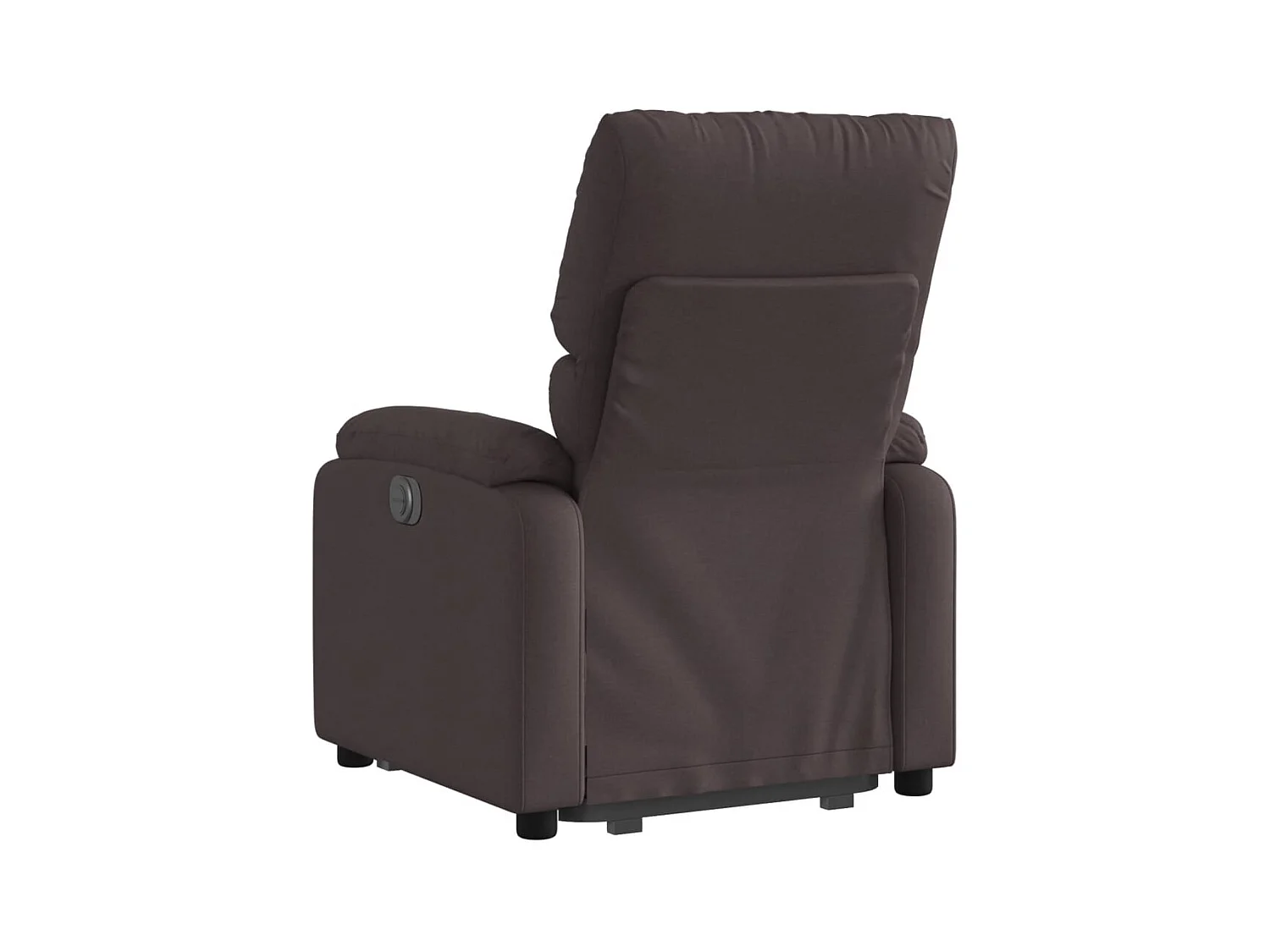 Silla de relax | Sillón eléctrico reclinable elevable de tela marrón oscuro SHL2408