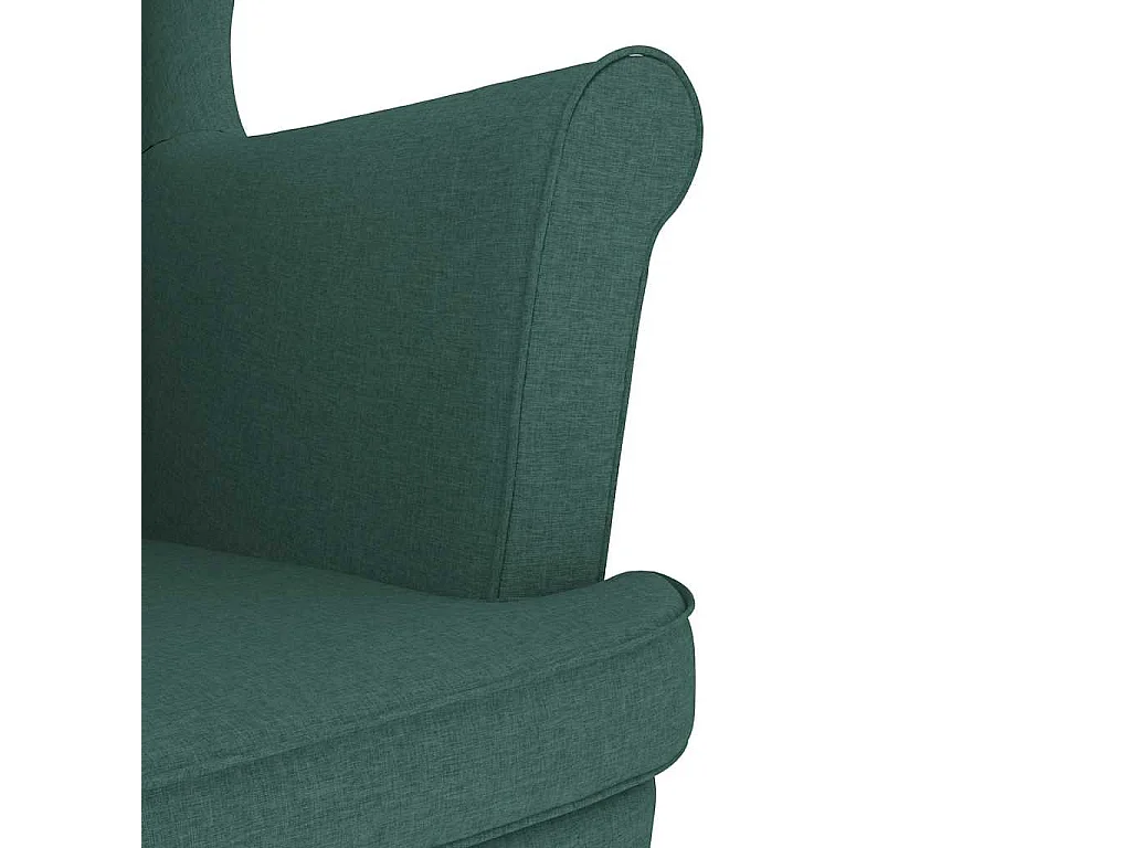 Fauteuil de Salon-Chaise de relax vert foncé 74x84x100 cm tissu SHL1823