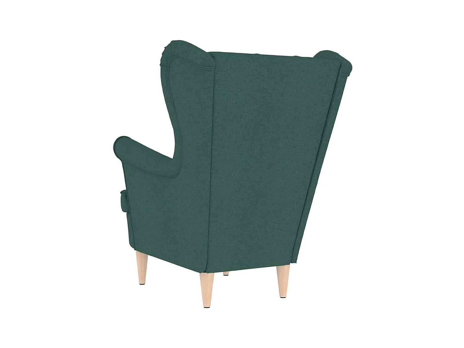 Sillón de salón | Silla de relax | Sillón de tela verde oscuro 74x84x100 cm SHL2460