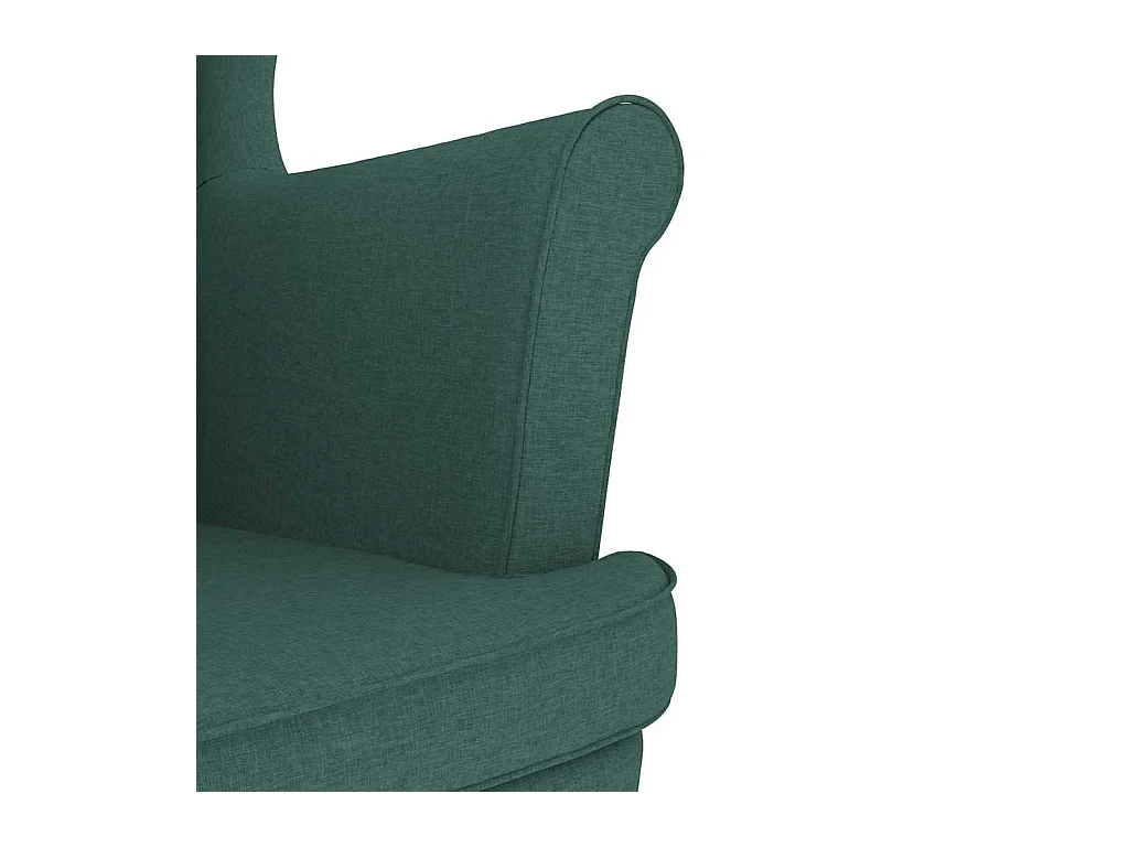 Sillón de salón | Silla de relax | Sillón de tela verde oscuro 74x84x100 cm SHL2460