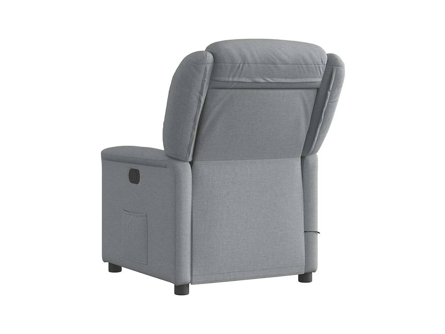 Sillón de relax | Sillón reclinable de masaje de tela gris claro SHL5692