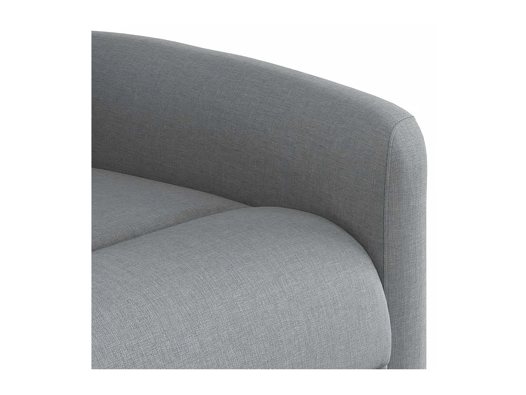 Sillón de relax | Sillón reclinable de masaje de tela gris claro SHL5692