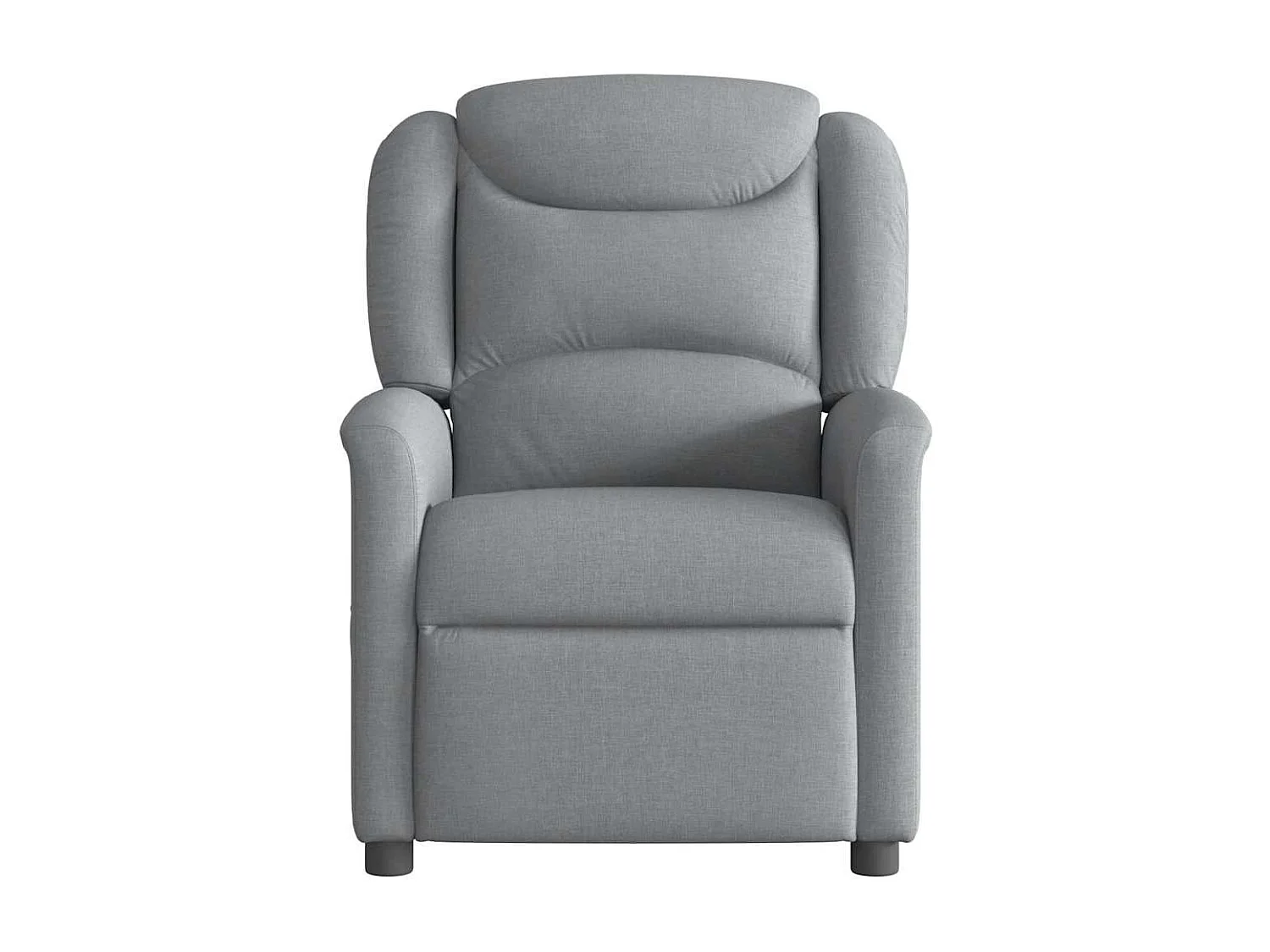 Sillón de relax | Sillón reclinable de masaje de tela gris claro SHL5692