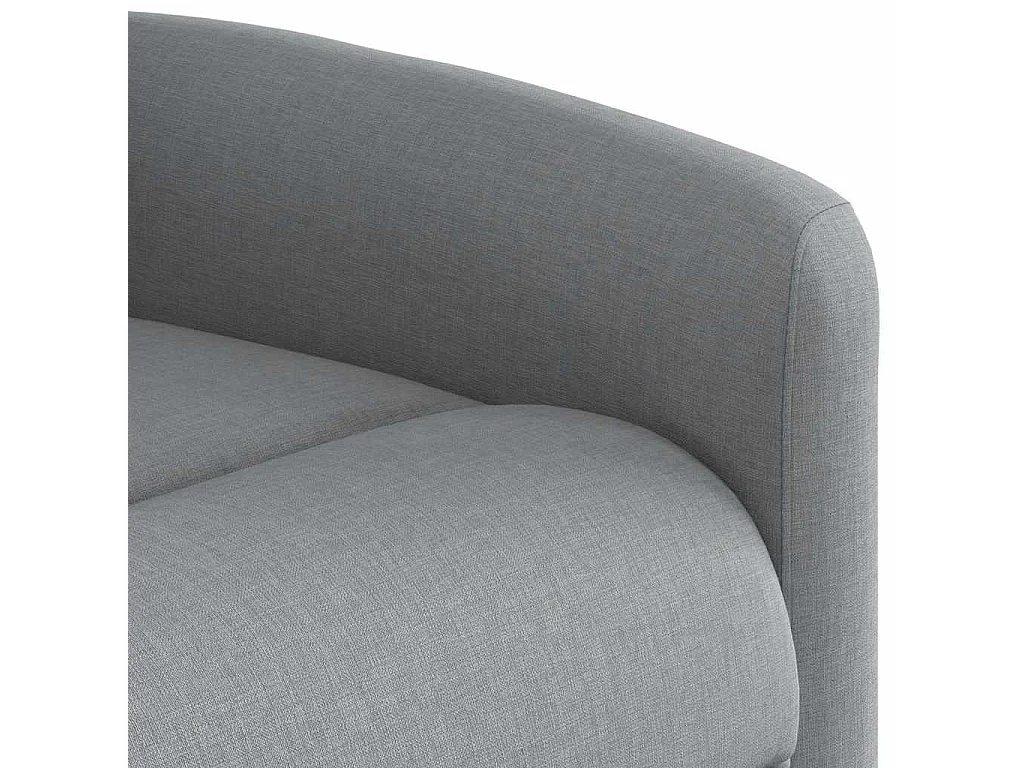 Sillón de relax | Sillón reclinable de masaje de tela gris claro SHL5692