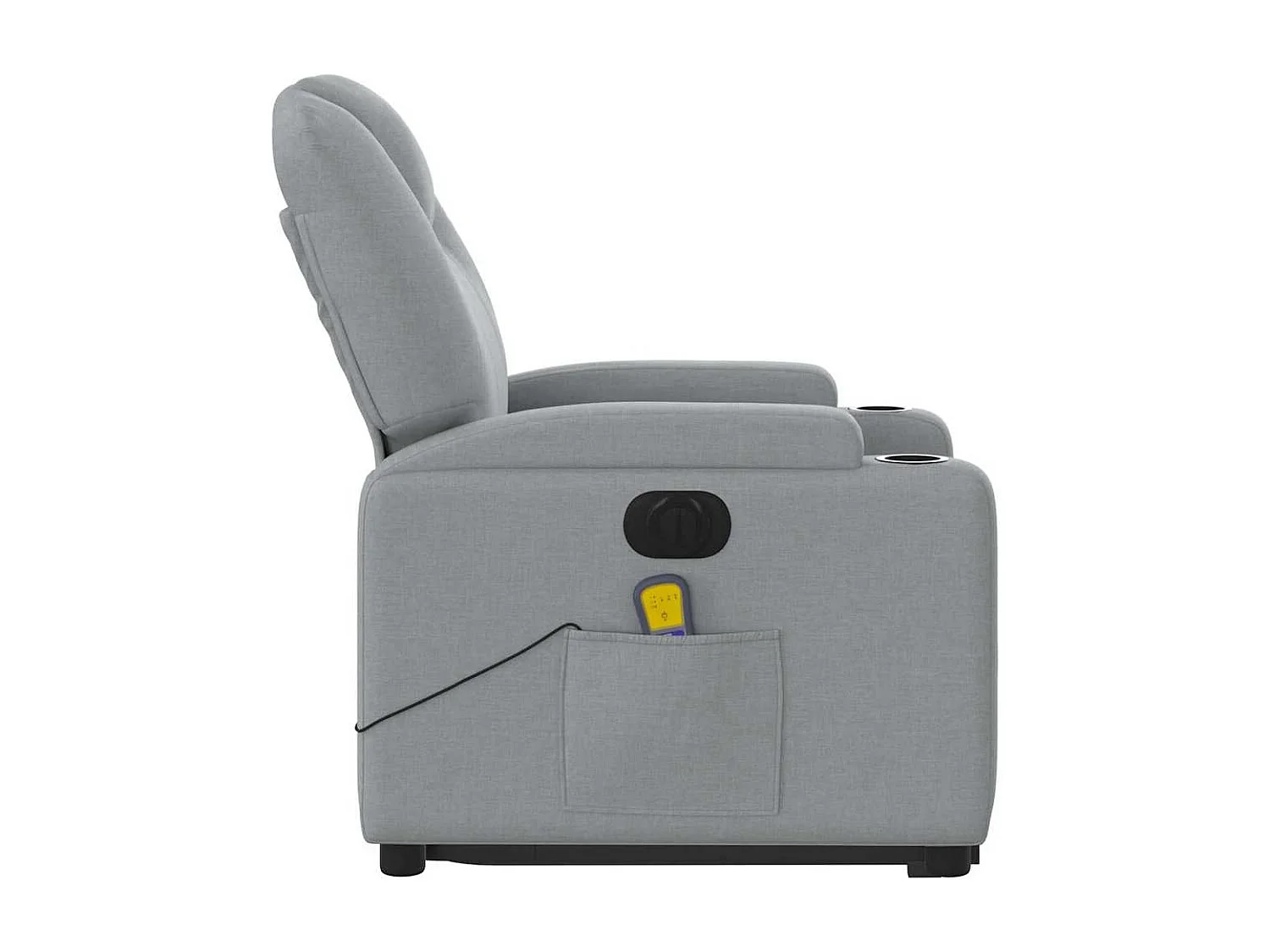 Sillón de salón | Silla | Sillón de masaje eléctrico reclinable elevable tela gris claro SHL7436