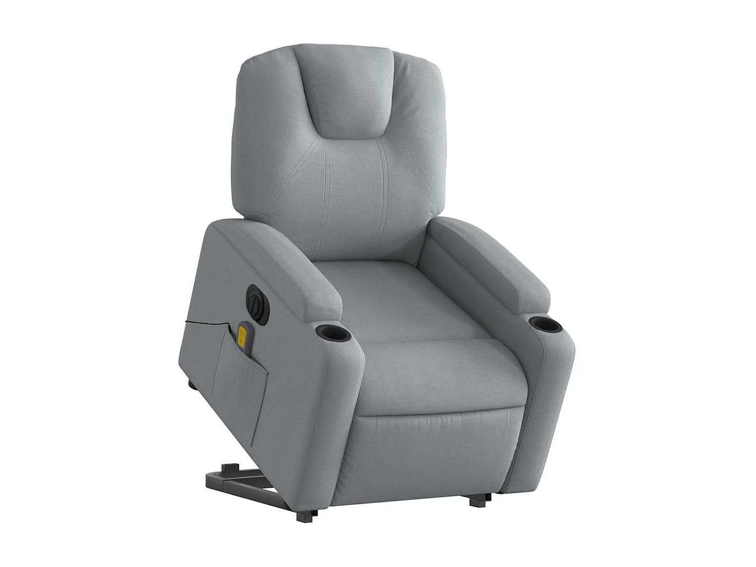 Fauteuil inclinable électrique-Chaise-Fauteuil de Massage Gris clair Tissu SHL3713