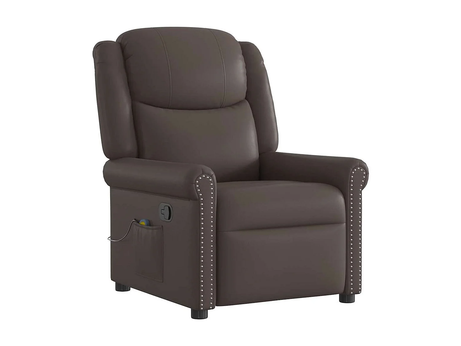 Massagesessel | Relaxsessel Braun Glänzendes Kunstleder SHL75708