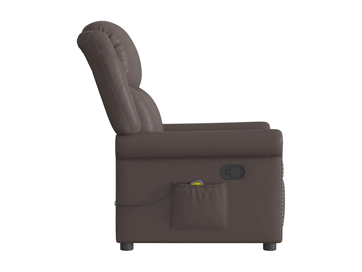 Massagesessel | Relaxsessel Braun Glänzendes Kunstleder SHL75708