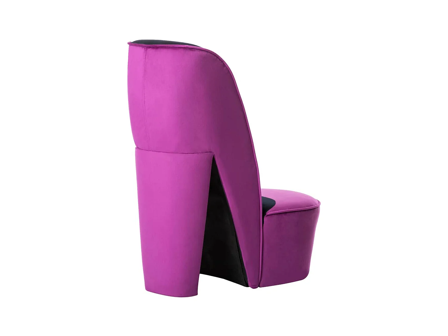 Fauteuil de salon-Chaise en forme de chaussure à talon haut Violet Velours SHL1112