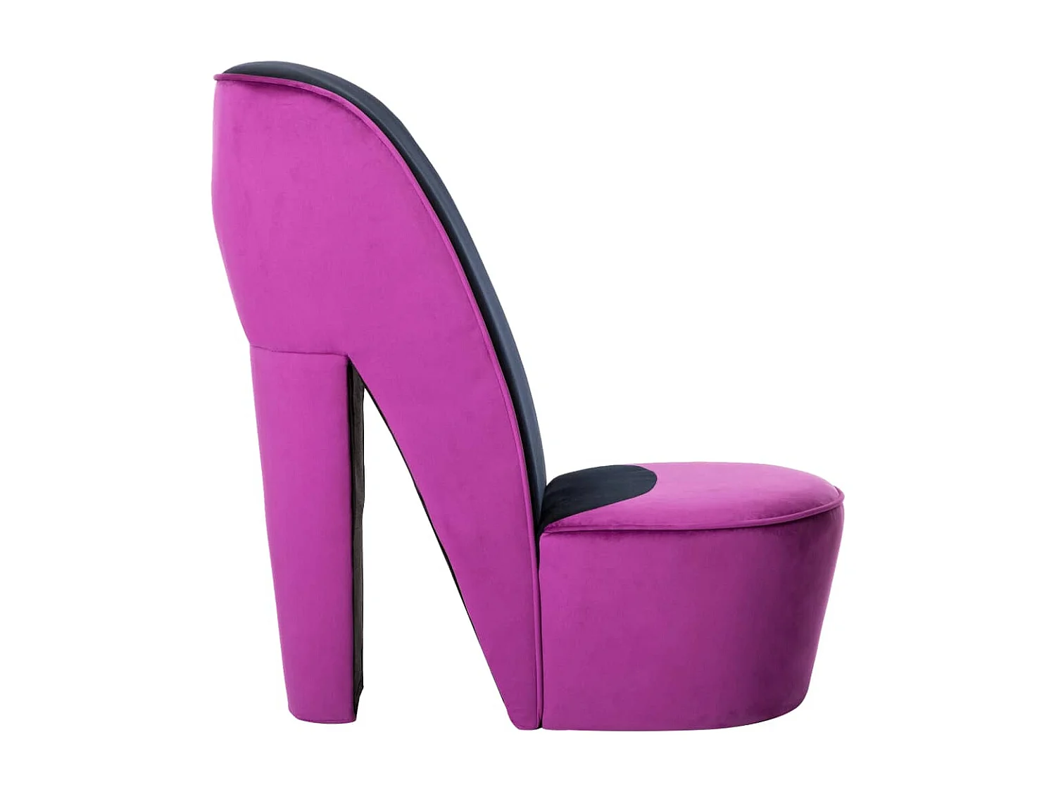 Stuhl in Stöckelschuh-Form Lila Samt SHL23206